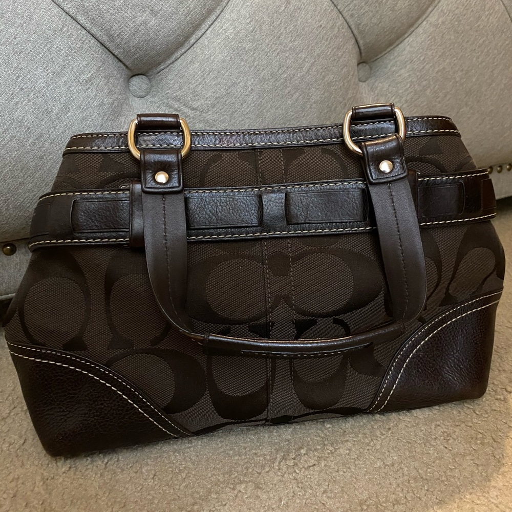 Used Brown Coach Satchel Purse